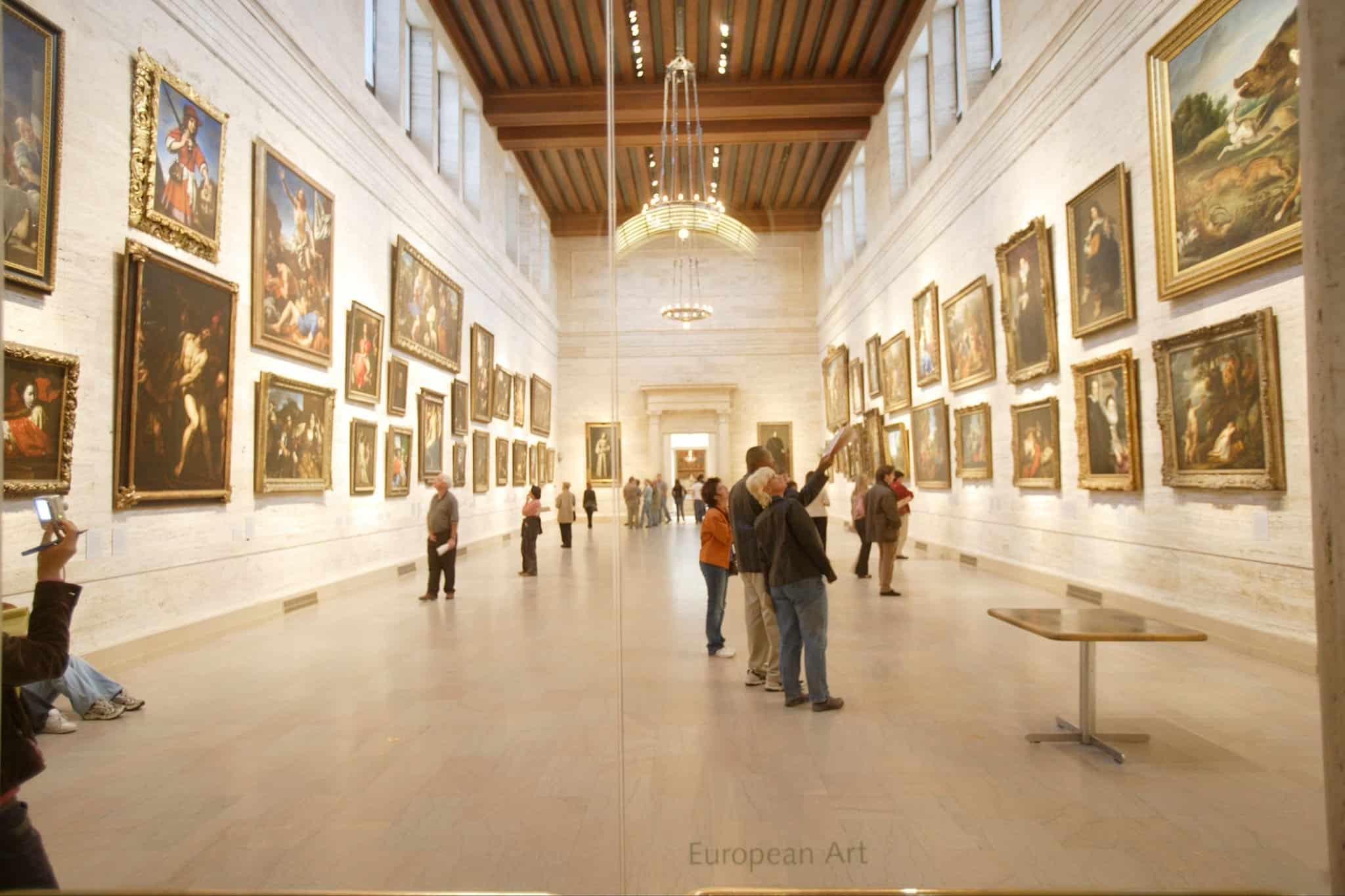 Gallery in the Museum of Fine Arts in Boston