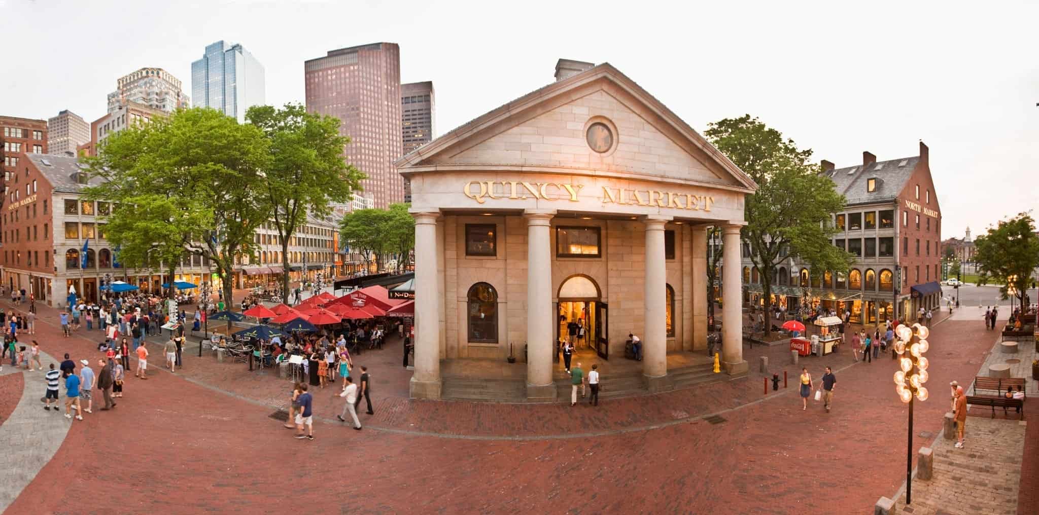 View of Quincy Market in Boston, Massachusetts