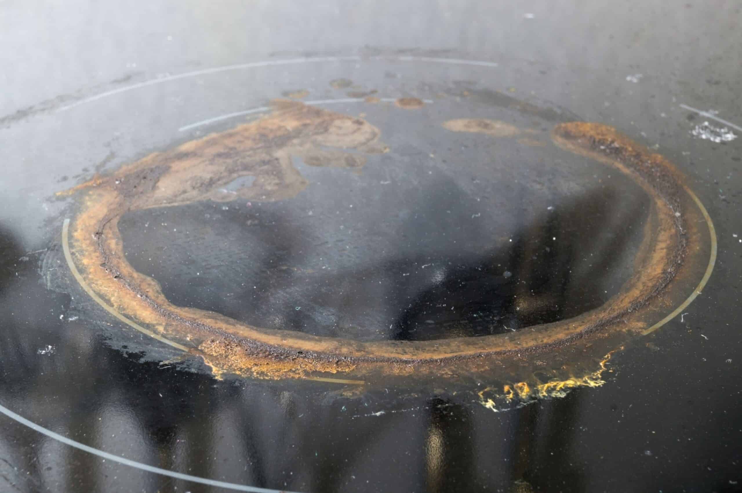 Dirty ceramic kitchen stove