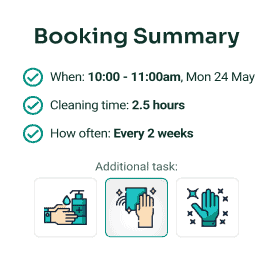 Your Cleaning Booking Summary