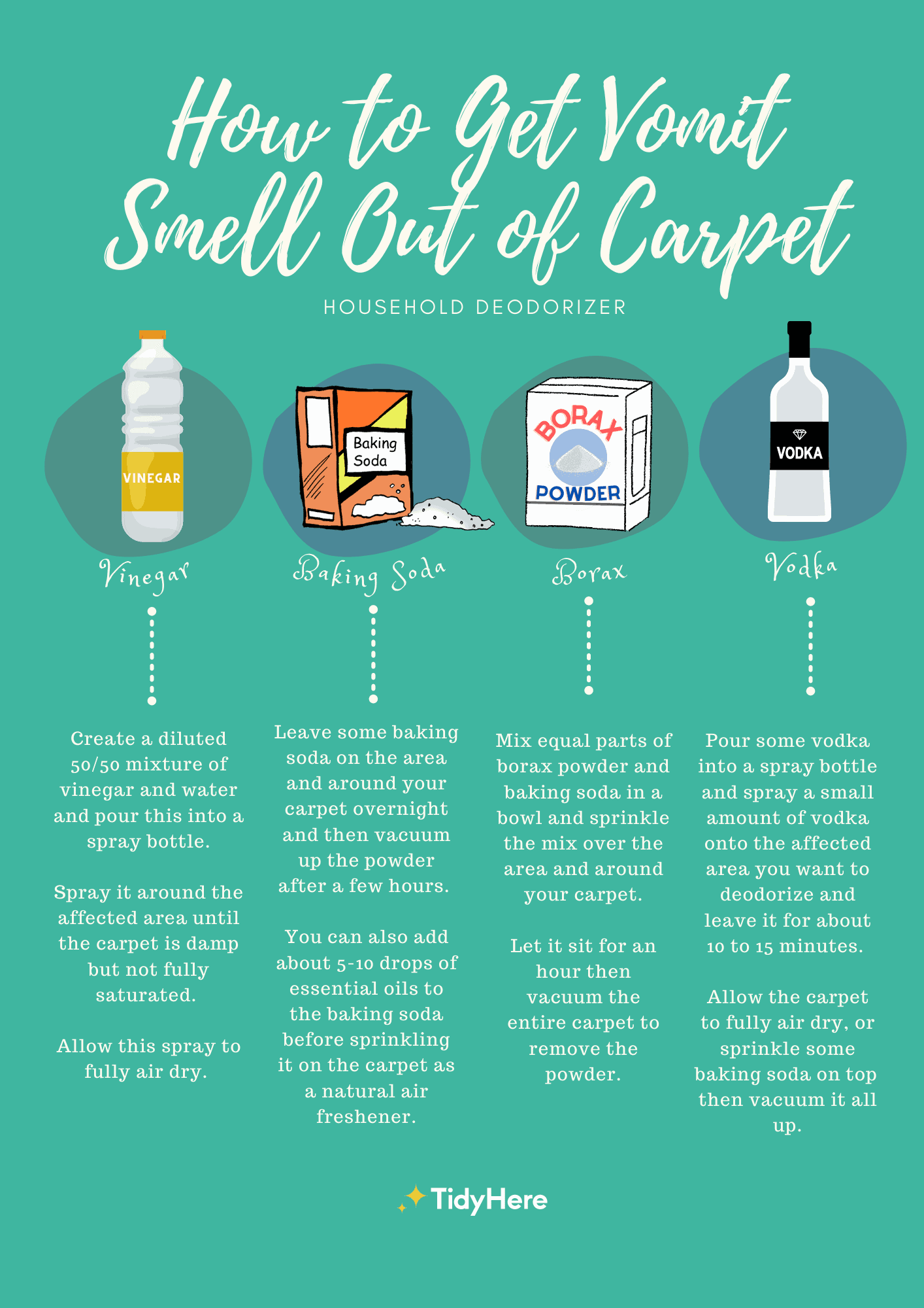 How to Clean Vomit From Your Carpet Get Rid of Vomit Smell Infographic