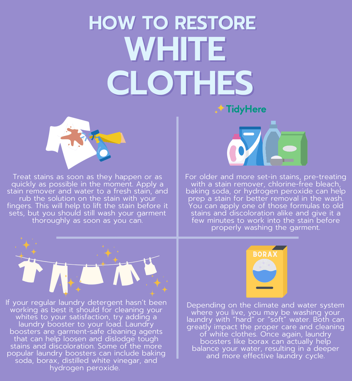How to Wash White Clothes Tidyhere Infographic How to Restore White Clothes