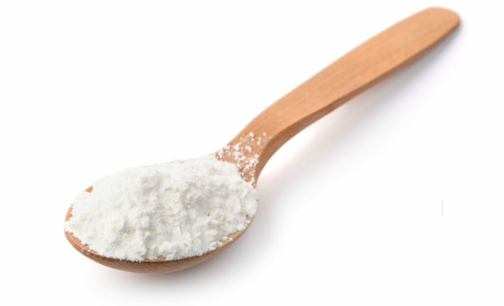 Make Your Own Homemade Glass Cleaner Tidyhere Image of a Spoon of Cornstarch