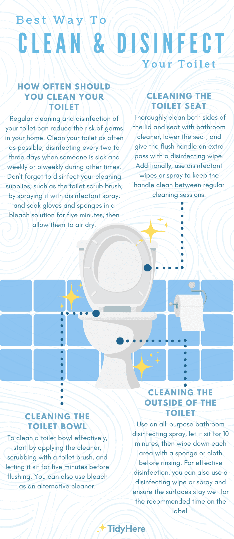 Best Way to Clean and Disinfect Toilet Tidyhere Infographic