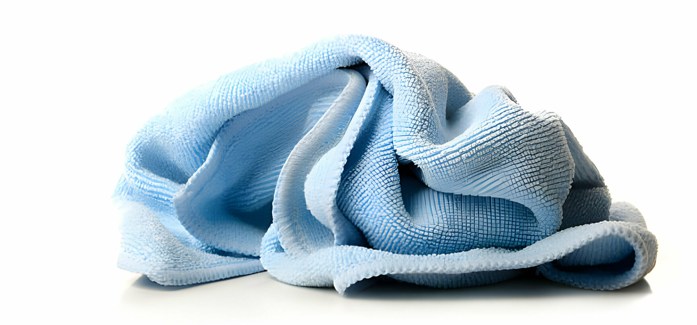 How to Clean Microfiber Cloths Tidyhere Image of a Blue Microfiber Rag
