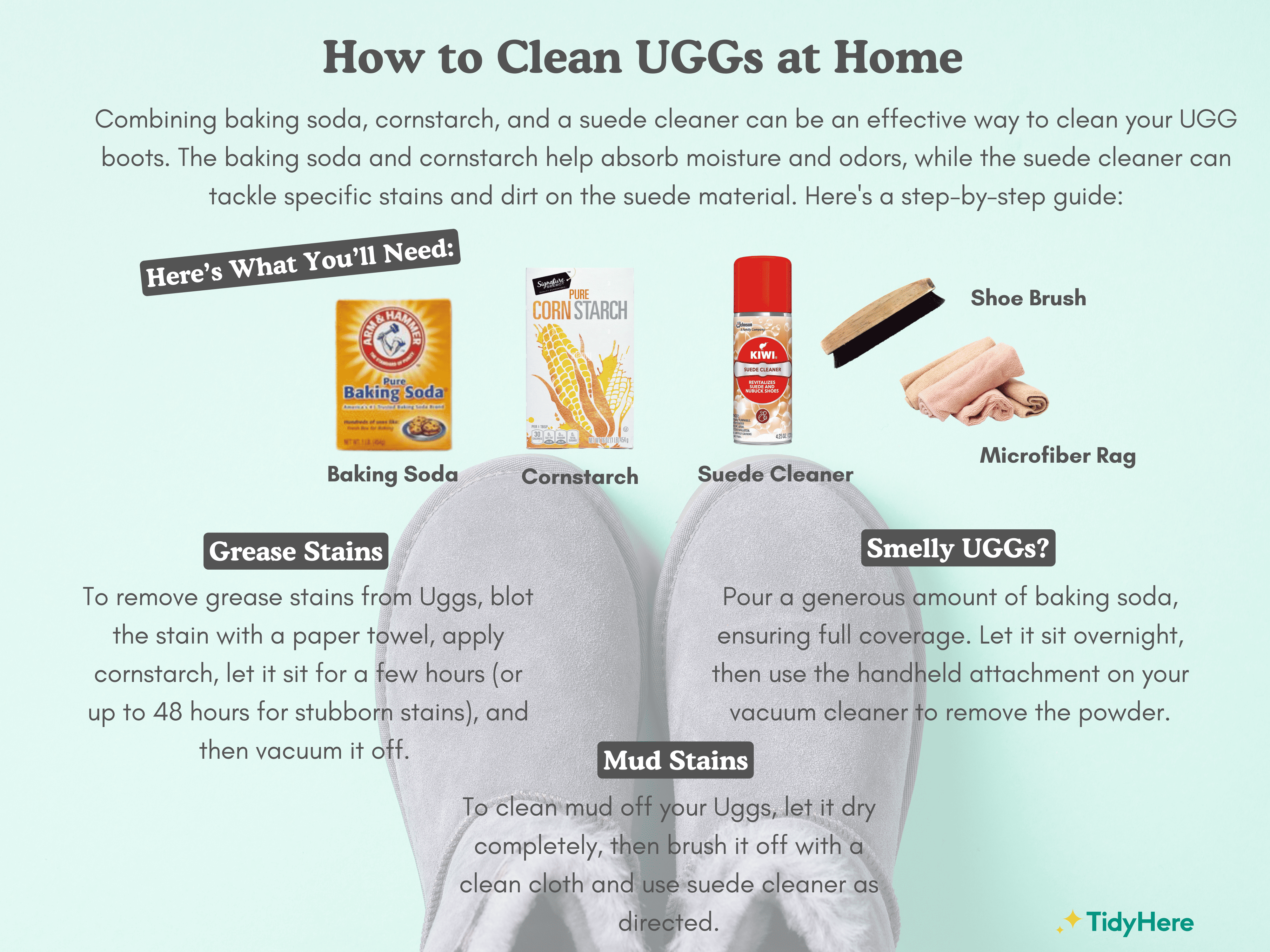 How to Clean Uggs At Home Tidyhere Infographic