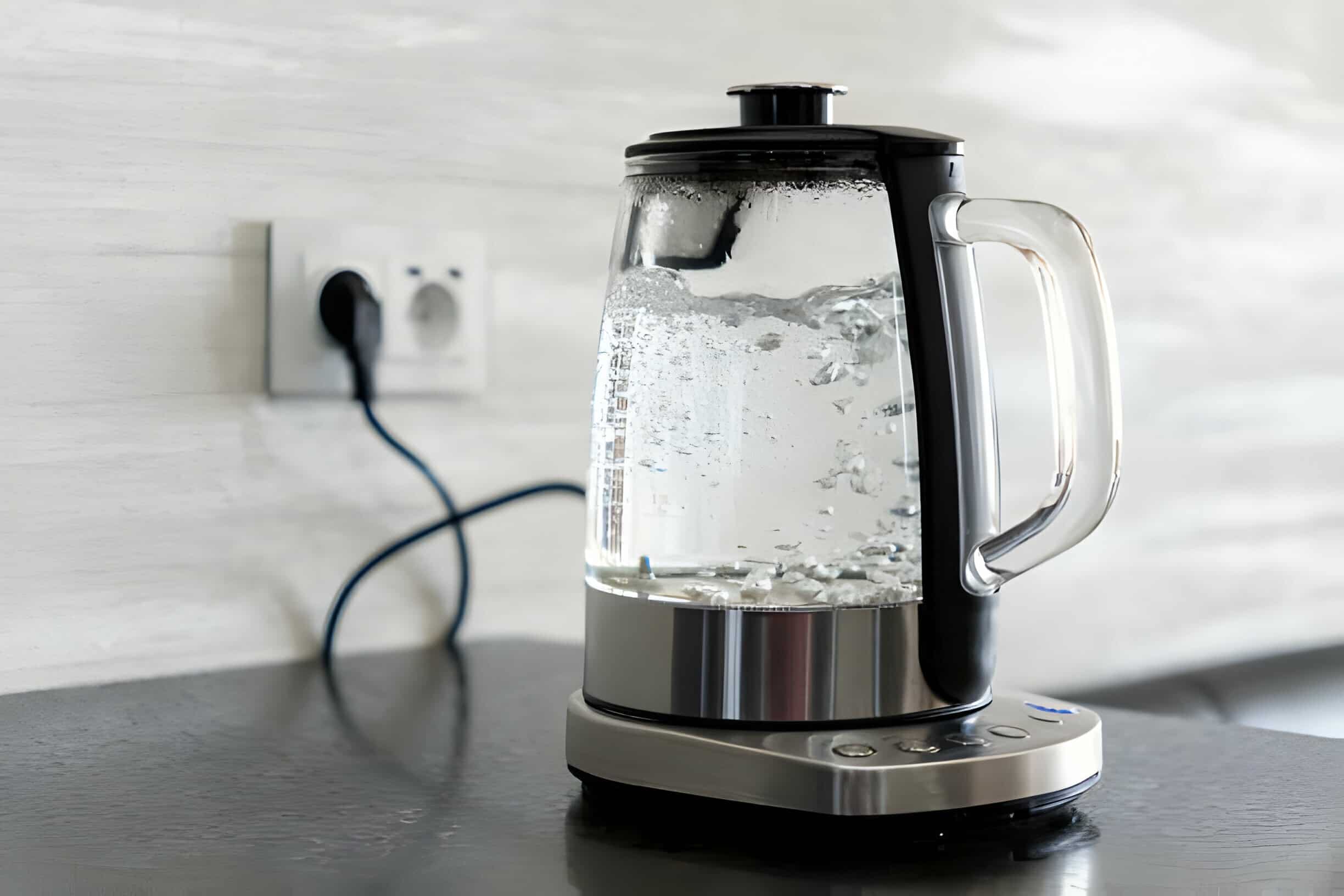How to Clean an Electric Kettle Tidyhere Image of a Transparent Electric Kettle with Boiling Water