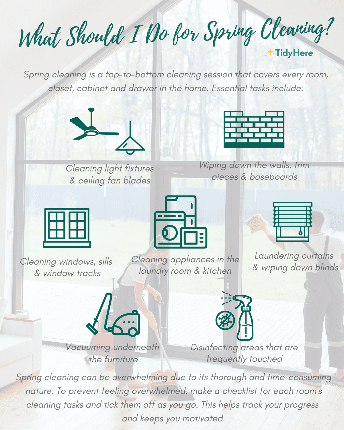 Spring Cleaning Tips for 2024 Tidyhere Infographic 