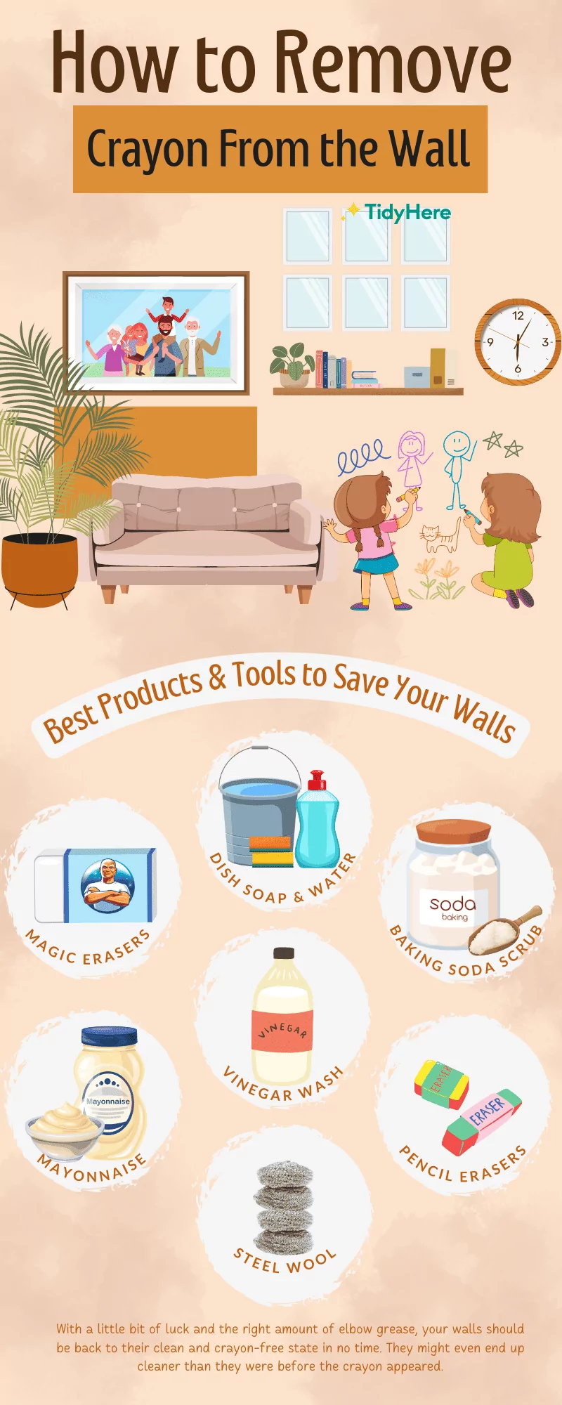 How to Get Crayon Off Wall TidyHere Infographic
