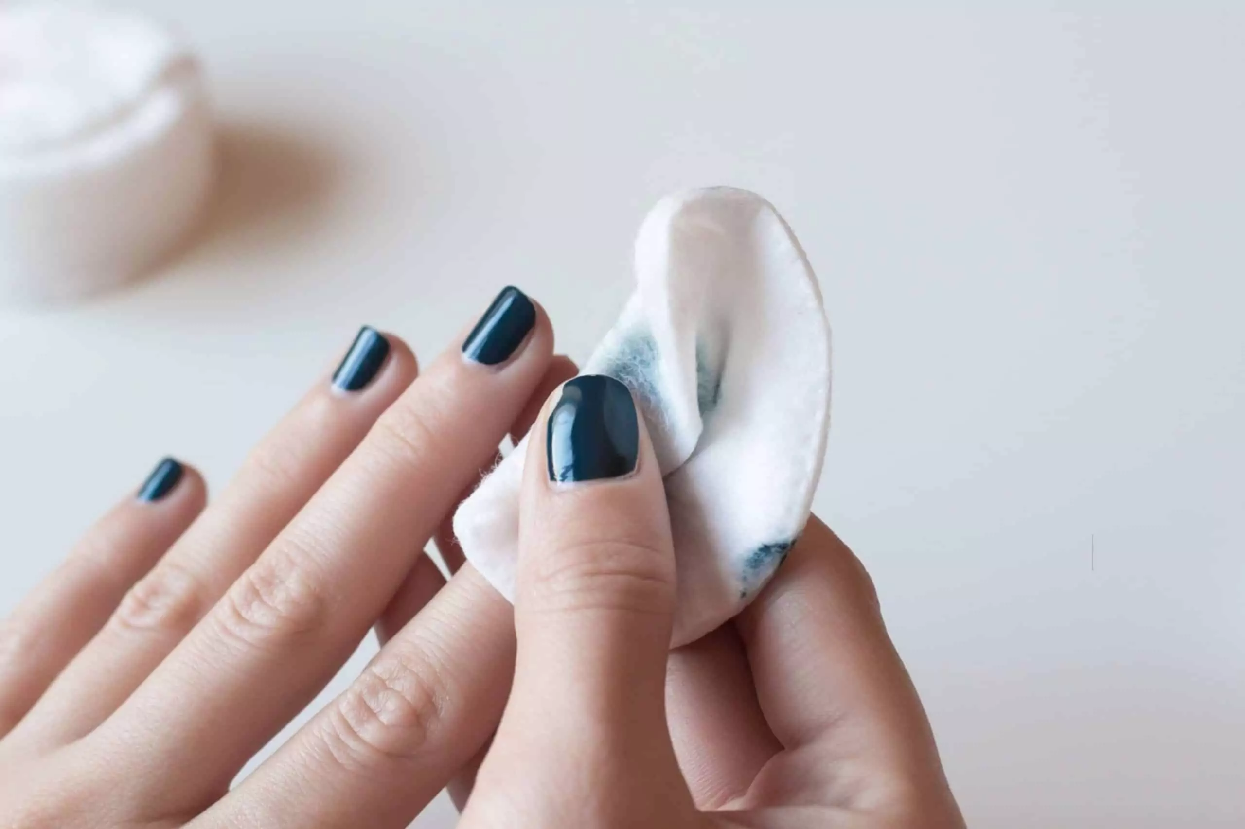 Step By Step Guide on How to Remove Nail Polish Stains Tidyhere Blog Image of a Womans Removing Nail Polish